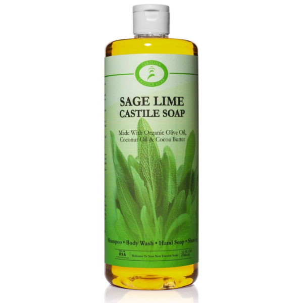 Sage Lime Castile Soap Quart 32 oz